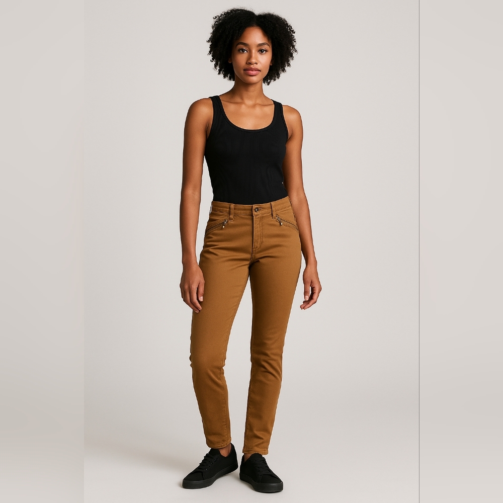 Ralph Lauren Brown Slim Fit Pants Size 4P